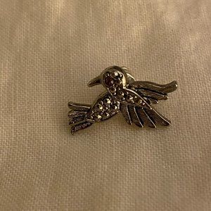Bird Pin with Beading Accents